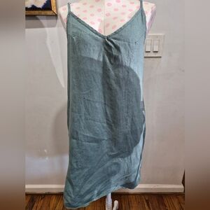 Elegant Teal Slip Dress